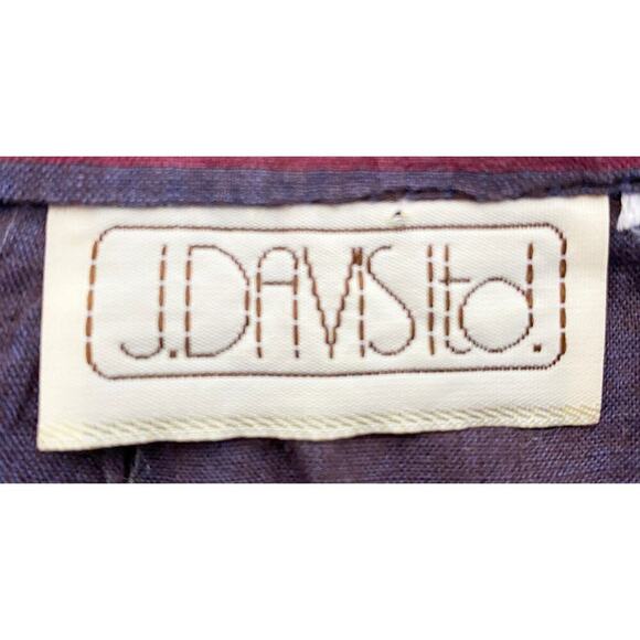 Vintage Women's J. Davis Ltd. Plaid Pleated Midi Skirt Pockets Side Closure 80's - Picture 5 of 5